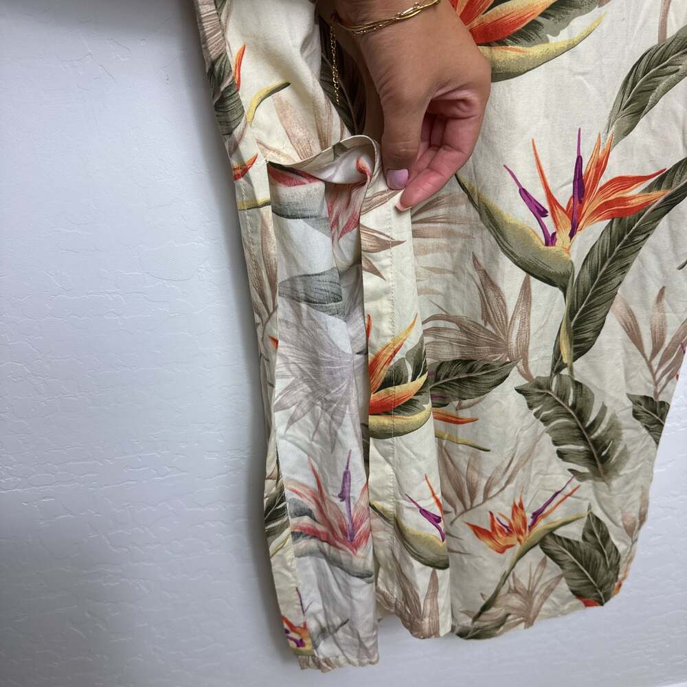 Paradise Found Honolulu Hawaii Bird of Paradise Tropical Floral Maxi Dress Small - Picture 3 of 4